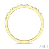 1/3 Ctw Alternating Baguette and Round Cut Diamond Wedding Band in 14K Yellow Gold