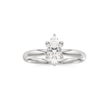 14K White Gold Engagement Rings
