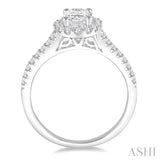 Oval Shape Semi-Mount Diamond Engagement Ring