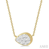 Pear Shape Lovebright Essential Diamond Necklace