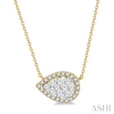 Pear Shape Lovebright Essential Diamond Necklace