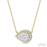 Pear Shape Lovebright Essential Diamond Necklace