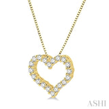 Heart Shape Diamond Pendant