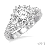 Semi-Mount Diamond Engagement Ring