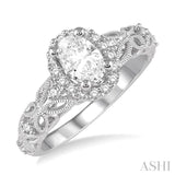 Oval Shape Diamond Engagement Ring