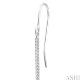 Vertical Bar Petite Diamond Fashion Earrings