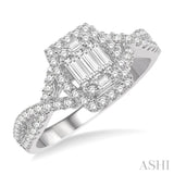 Fusion Diamond Engagement Ring