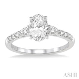 Oval Shape Diamond Engagement Ring