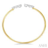 Stackable Lovebright Diamond Open Cuff Bangle