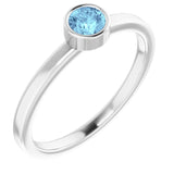 Bezel-Set Solitaire Ring