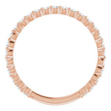 14K Rose 1/3 CTW Natural Diamond Anniversary Band