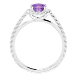 Rope Solitaire Ring