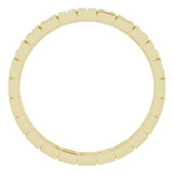 Bezel-Set Eternity Band