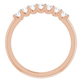 14K Rose 1/3 CTW Natural Diamond Anniversary Band