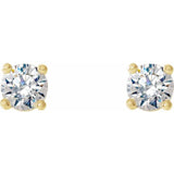 14K Yellow 1/3 CTW Natural Diamond Cocktail-Style Earrings