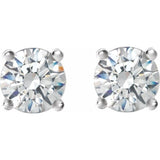 Platinum 1 CTW Natural Diamond Cocktail-Style Earrings