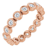 Bezel-Set Eternity Band