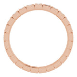 14K Rose 1/3 CTW Natural Diamond Eternity Band Size 6