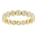 Bezel-Set Eternity Band