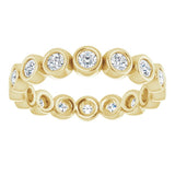 Bezel-Set Eternity Band