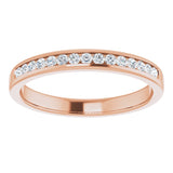 14K Rose 1/3 CTW Natural Diamond Band