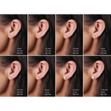 14K Rose Gold 4 mm Lab-Grown Alexandrite Earrings