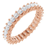 14K Rose 1 1/2 CTW Natural Diamond Eternity Band