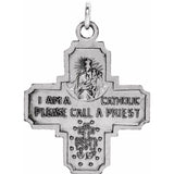 Four-Way Cross Medal Necklace Or Pendant