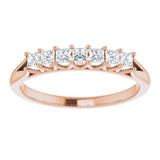 14K Rose 1/3 CTW Natural Diamond Anniversary Band