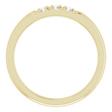 14K Yellow 1/5 CTW Natural Diamond Anniversary Band