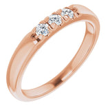 14K Rose 1/5 CTW Natural Diamond Anniversary Band