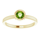 Bezel-Set Solitaire Ring