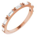 14K Rose 3/8 CTW Lab-Grown Diamond Anniversary Band