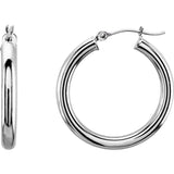 Tube Hoop Earrings