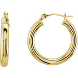 Tube Hoop Earrings