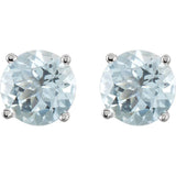 Round 4-Prong Light Stud Earrings