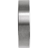 Tungsten 6 mm Comfort-Fit Flat Band Size 13