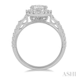 Oval Shape Semi-Mount Diamond Engagement Ring