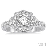 Semi-Mount Diamond Engagement Ring