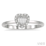 Stackable Heart Shape Fusion Diamond Fashion Ring