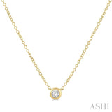 Bezel Set Petite Diamond Fashion Pendant