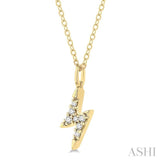 Lightning Bolt Petite Diamond Fashion Pendant