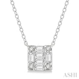 Petite Baguette Diamond Fashion Pendant