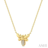 Bumble Bee Petite Diamond Fashion Pendant