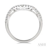 Chevron Diamond Wedding Band