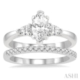 Marquise Shape Diamond Wedding Set