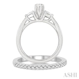 Marquise Shape Diamond Wedding Set