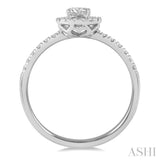 Stackable Oval Shape Petite Diamond Fashion Ring