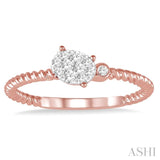 Oval Shape Lovebright Diamond Ring