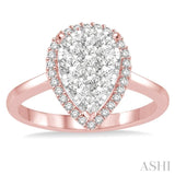 Pear Shape Lovebright Essential Diamond Ring